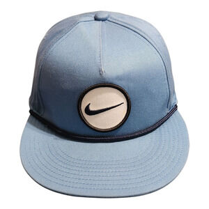 NIke True Golf Hat Black Circle‎ Logo 1Size Single Swoosh Snapback Hat Cap